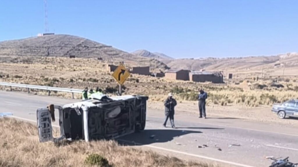 Trágico accidente de tránsito en la carretera La Paz-Oruro deja cuatro fallecidos