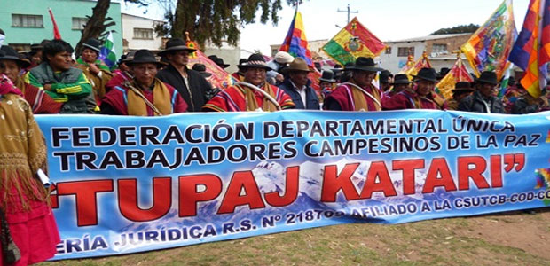 Túpac Katari exige la derogación del Decreto Supremo 5676