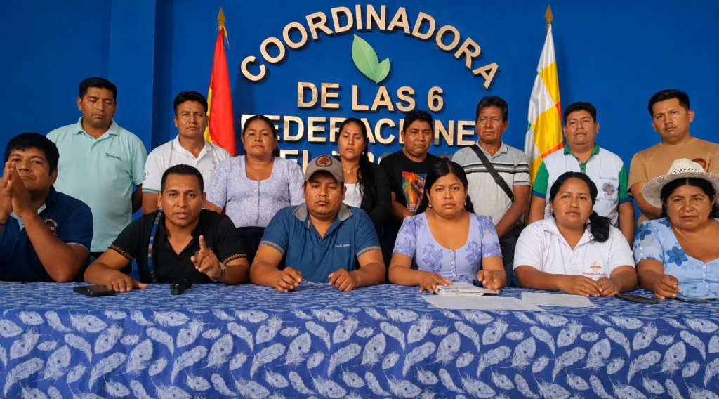 Dirigente del Trópico asegura que están listos para apoyar a Evo Morales y responsabiliza al Gobierno
