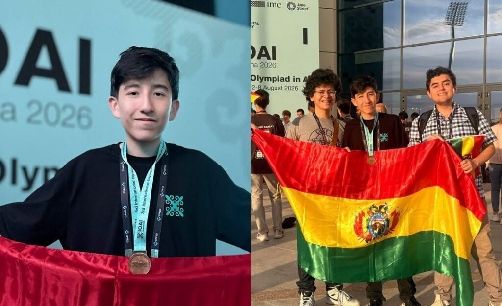 Estudiante boliviano se destaca en la Olimpiada Internacional de Inteligencia Artificial y gana medalla de bronce