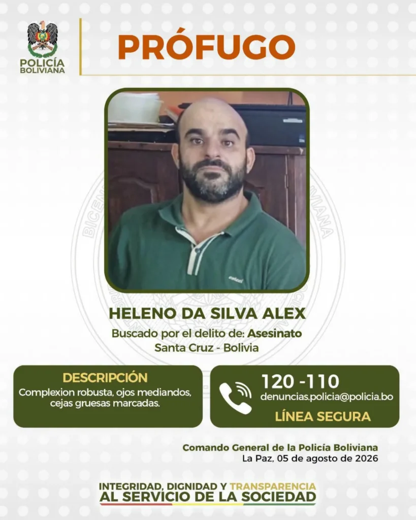 Alerta nacional tras escape de dos peligrosos reos brasileños de Palmasola