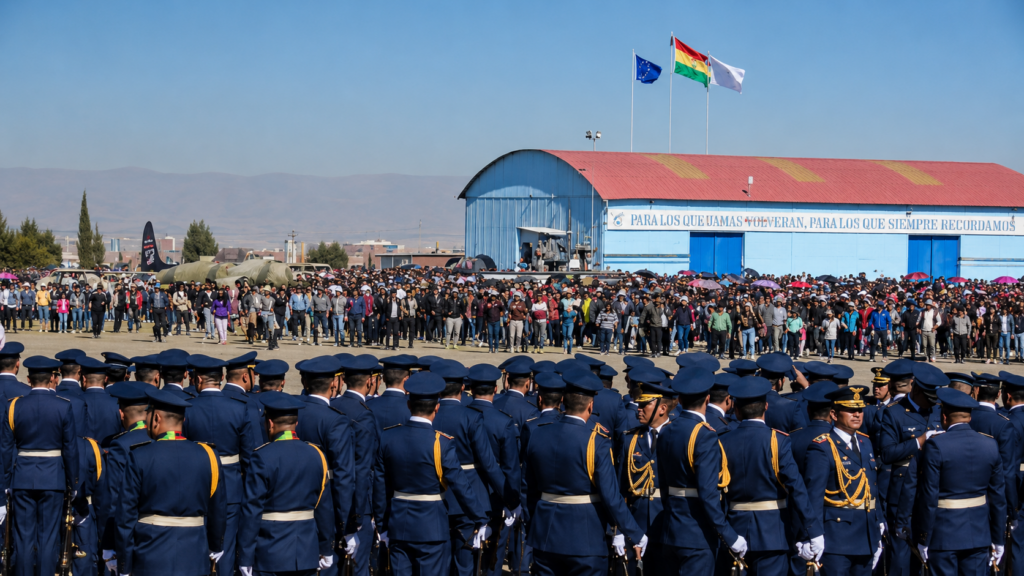 Aglomeración supera controles en la Parada Militar de El Alto