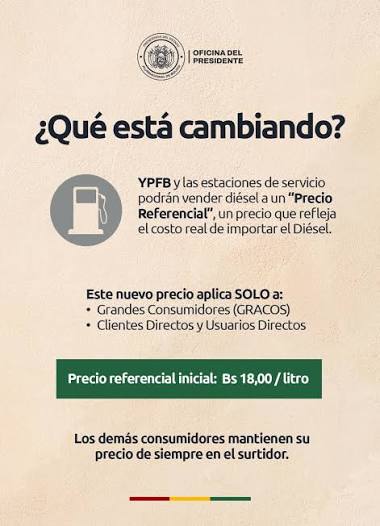 YPFB aclara que pequeños consumidores no sufrirán cambios por el D.S. 5676