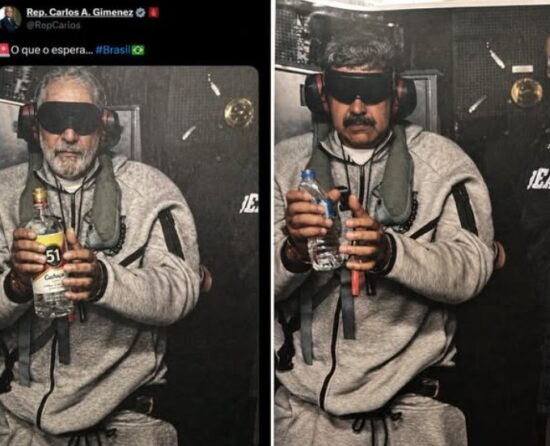 Congresista estadounidense comparte imagen alterada de Lula con referencia a Maduro