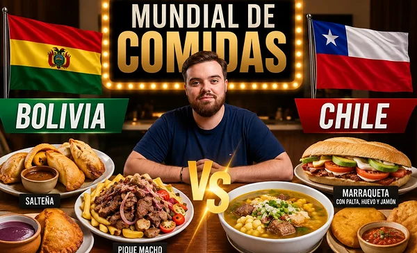 Bolivia competirá nuevamente en el Mundial de Comidas de Ibai, enfrentando a Chile
