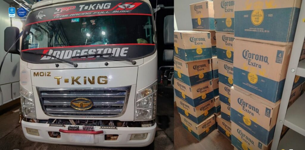 Operativo aduanero en Oruro incauta cerveza de contrabando valorada en Bs 19.000