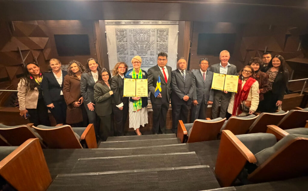 Homenaje de la Cámara de Diputados a Suecia por su cooperación con Bolivia