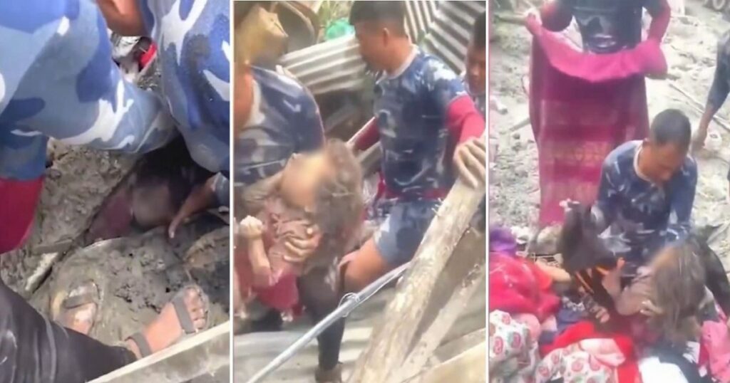 Una niña de seis años es rescatada tras permanecer 60 horas atrapada en Nepal