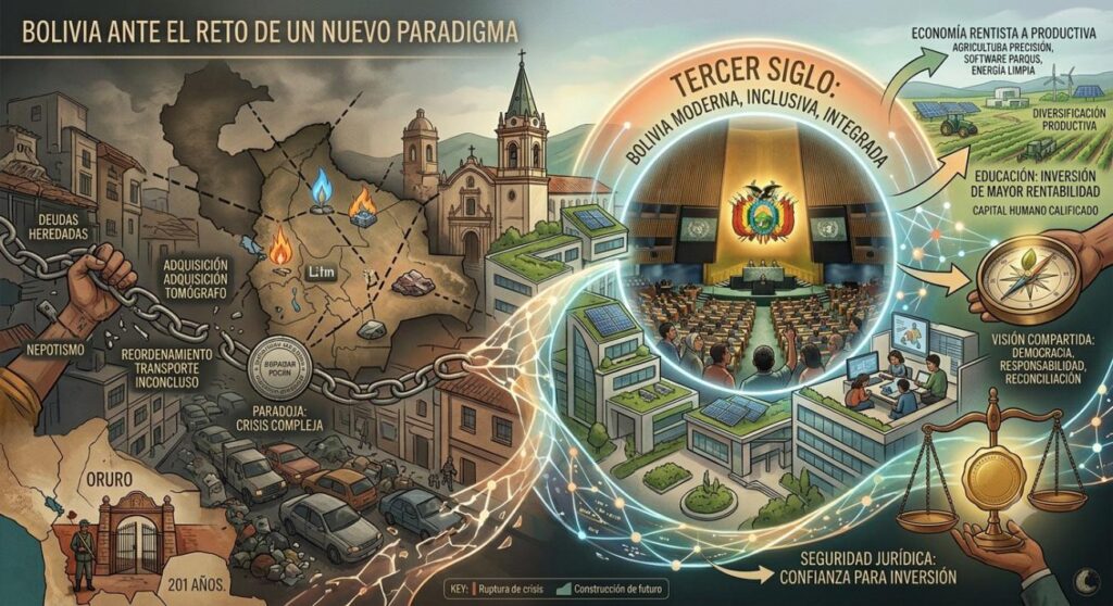 Un nuevo rumbo para Bolivia al inicio de su tercer siglo