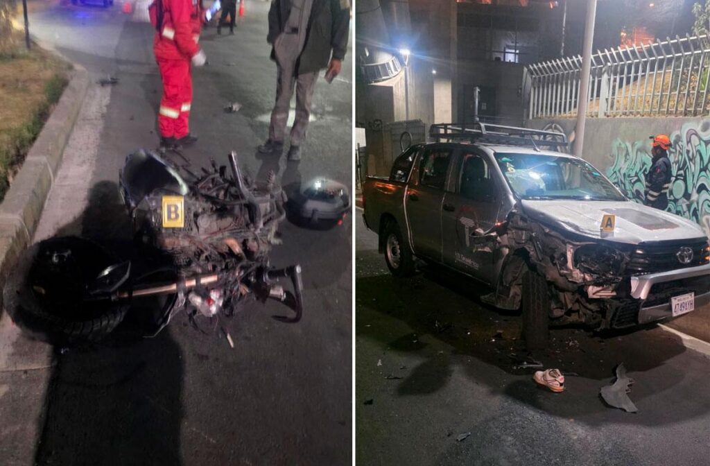 Accidente en La Paz deja una víctima fatal y un herido grave