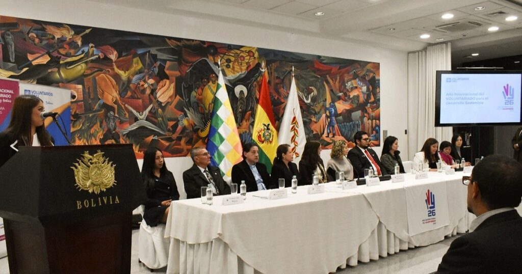 Bolivia establece Comité Nacional para el Año Internacional del Voluntariado 2026