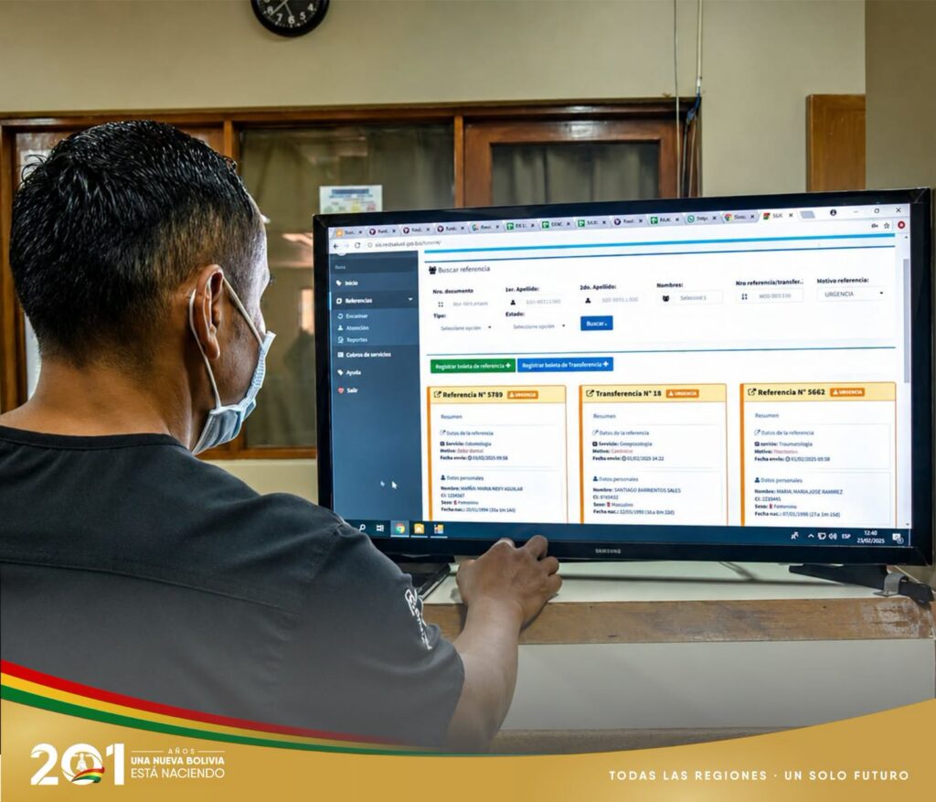 La digitalización en salud avanza en Bolivia con 336 centros modernizados