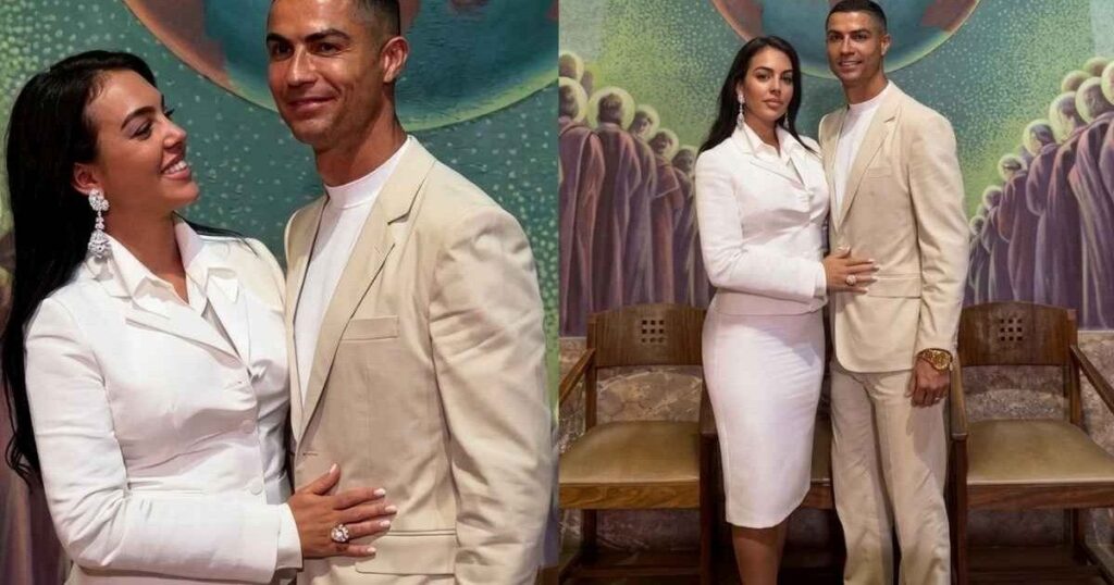 Cristiano y Georgina celebran su boda en casa rodeados de sus hijos
