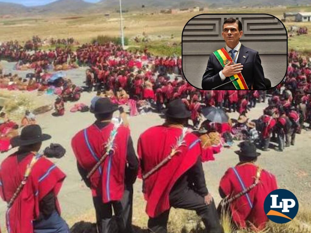 Rechazo de la Central Agraria de Warisata a la presencia del Presidente Paz