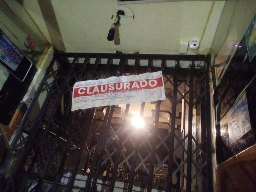 Controles municipales en la Ceja de El Alto llevan al cierre de cinco discotecas