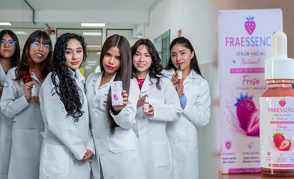 Estudiantes crean un sérum facial a base de frutilla para combatir el acné juvenil