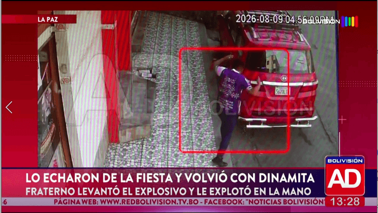 Accidente con explosivo en fiesta de La Paz deja herido