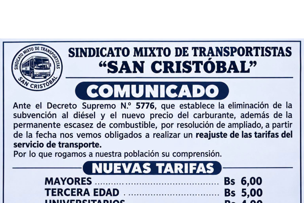 Rechazo generalizado al nuevo precio del diésel y posible movilización