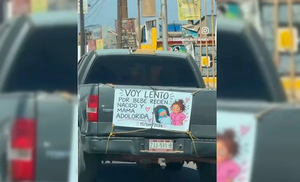 Un cartel que aboga por la comprensión vial se vuelve viral