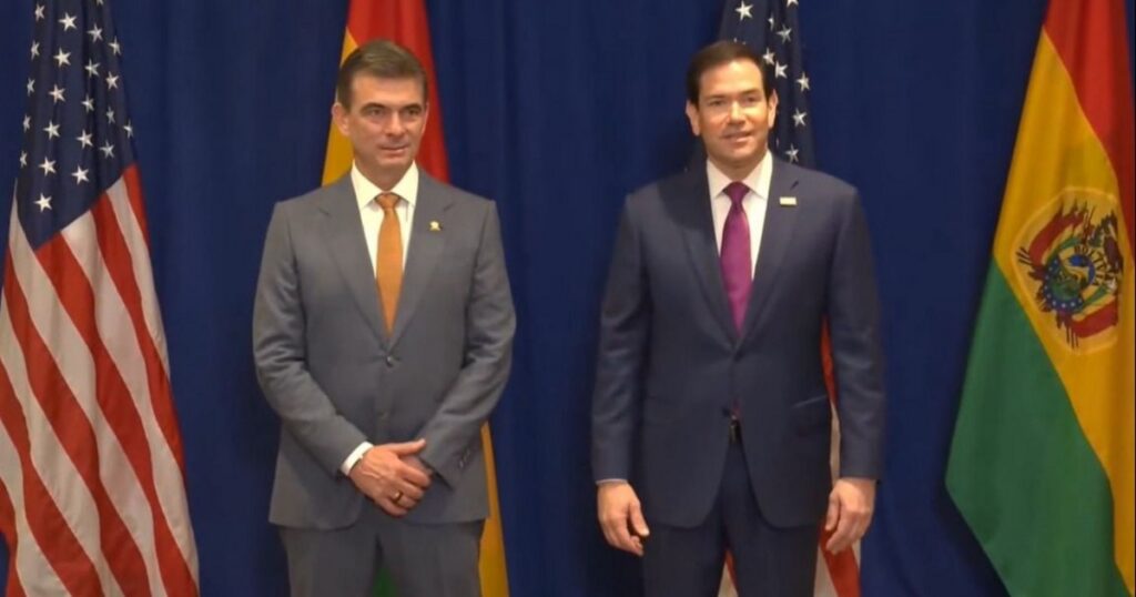 Reunión clave entre el presidente boliviano y el secretario de Estado de EE.UU.