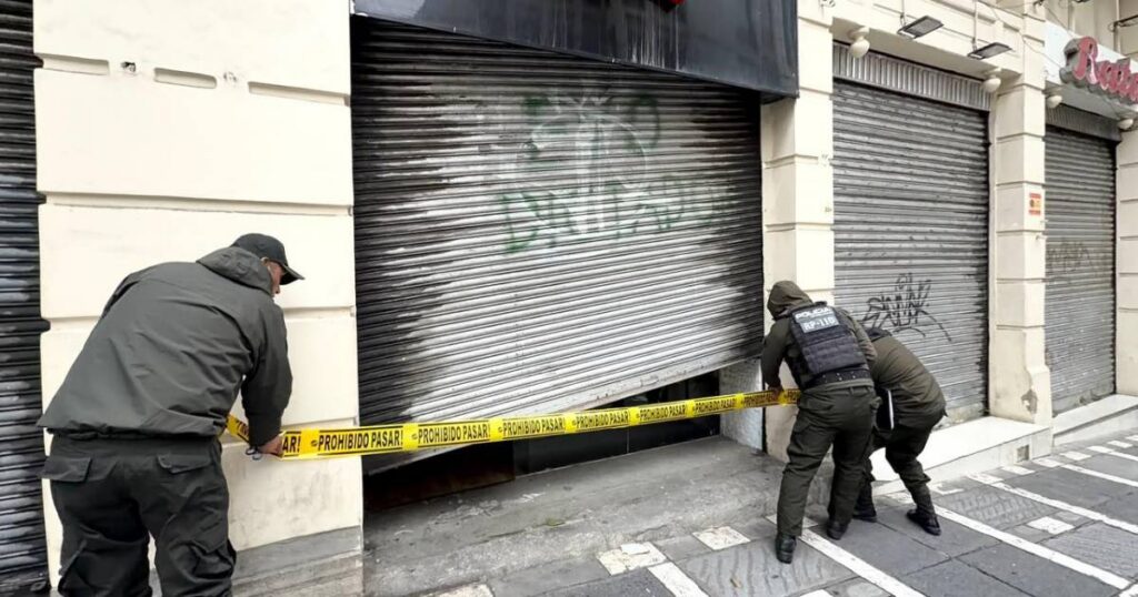 Robo en tienda del centro de La Paz deja pérdidas de Bs 40.000