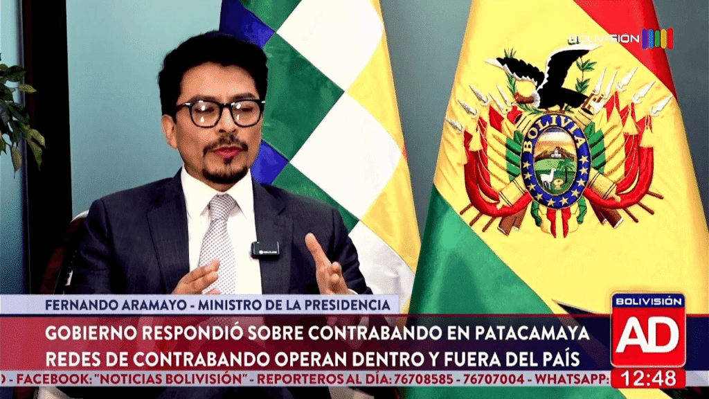 El Ministro Aramayo revela la existencia de redes de contrabando en el país