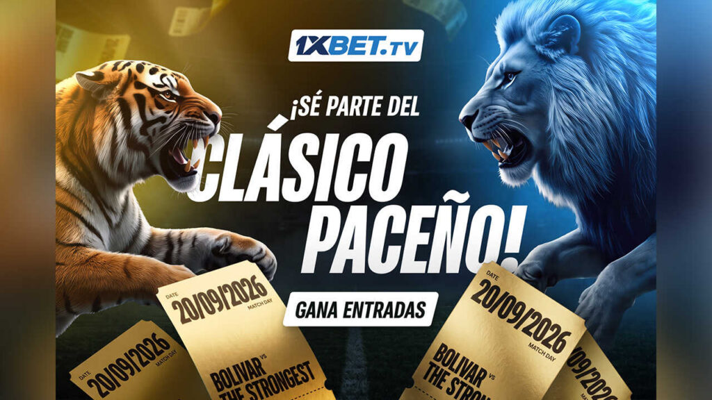 1xBet.tv lanza sorteo de entradas para el Clásico Paceño