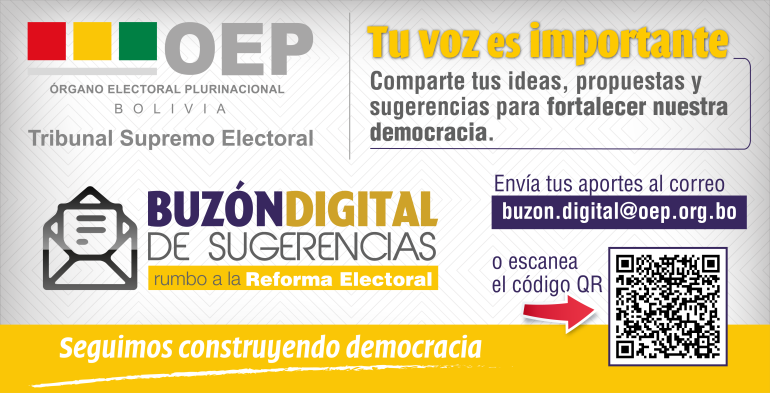 Nuevo buzón digital para aportes a la reforma electoral