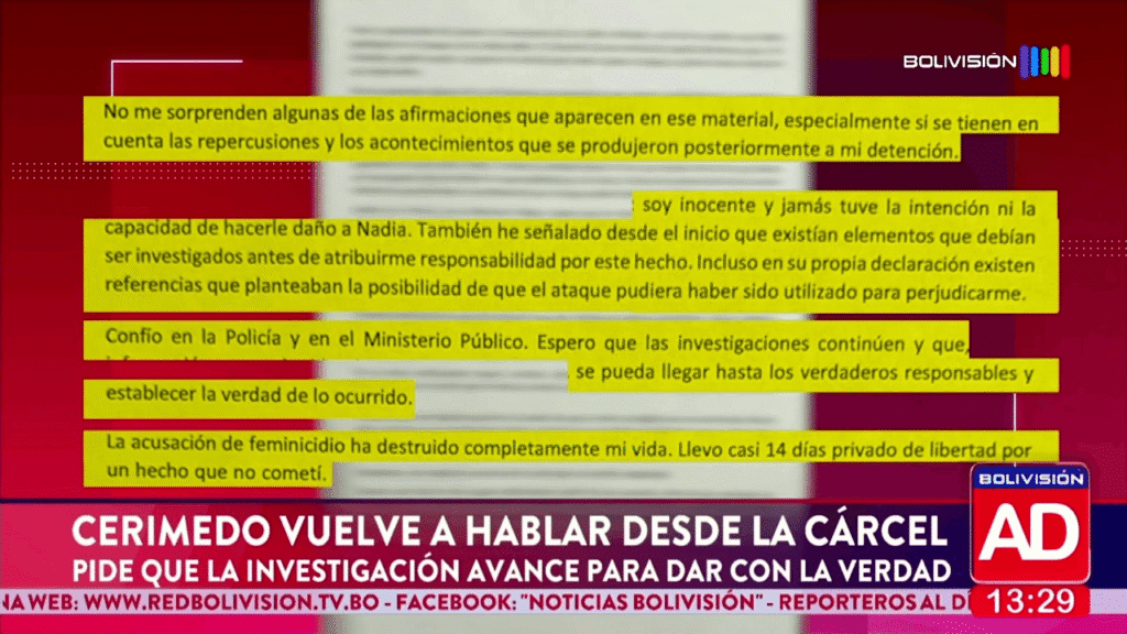 Fernando Cerimedo solicita que se profundicen las investigaciones desde prisión