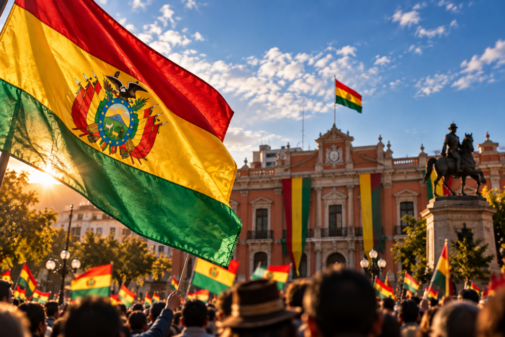 Celebración de 44 años de democracia en Bolivia y llamado al diálogo del Gobierno