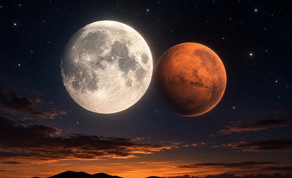 La alineación de la Luna y Marte y su importancia para algunos signos zodiacales