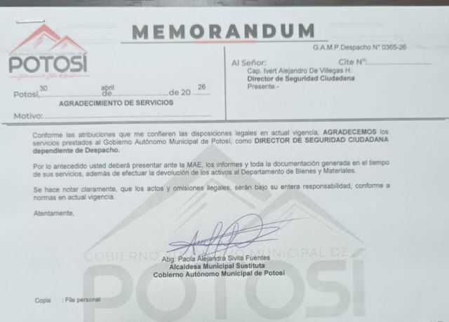 Conflictos y renuncia marcan el paso de Alejandra Sivila en la alcaldía de Potosí