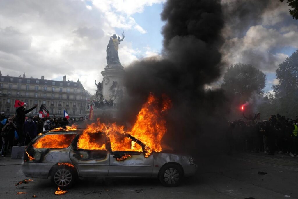 Refuerzan seguridad en Italia y Francia ante protestas por costo de vida